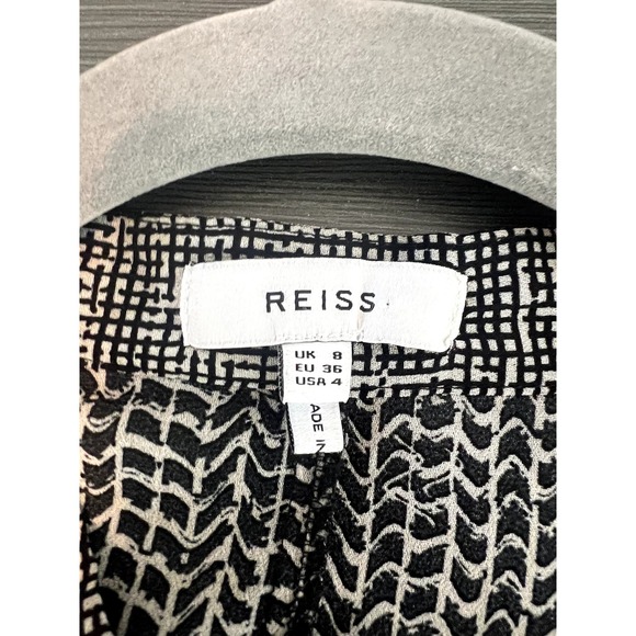 Reiss Black and White Blouse - Picture 3 of 8